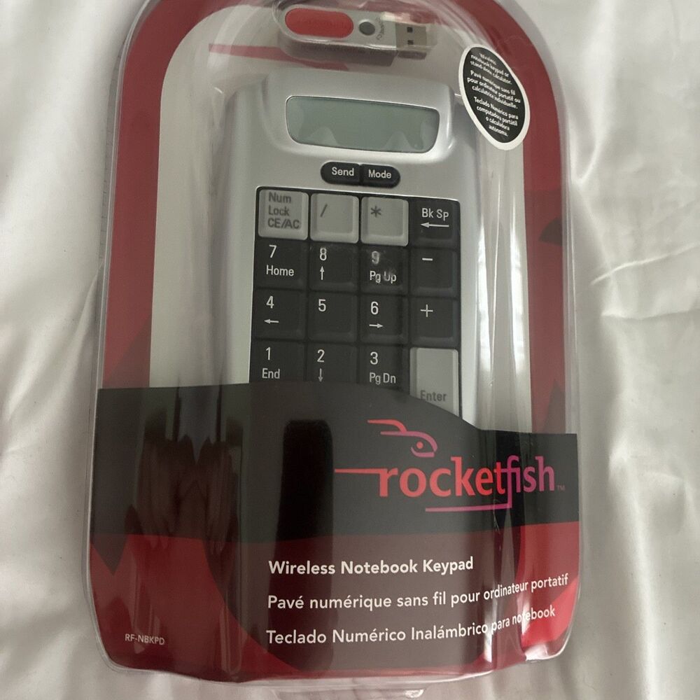 Rocketfish RF-NBKPD Wireless Numeric Keypad for Notebooks!! Brand New Sealed